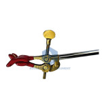 Retort Clamp, Four Finger, Brass with Dip Coating